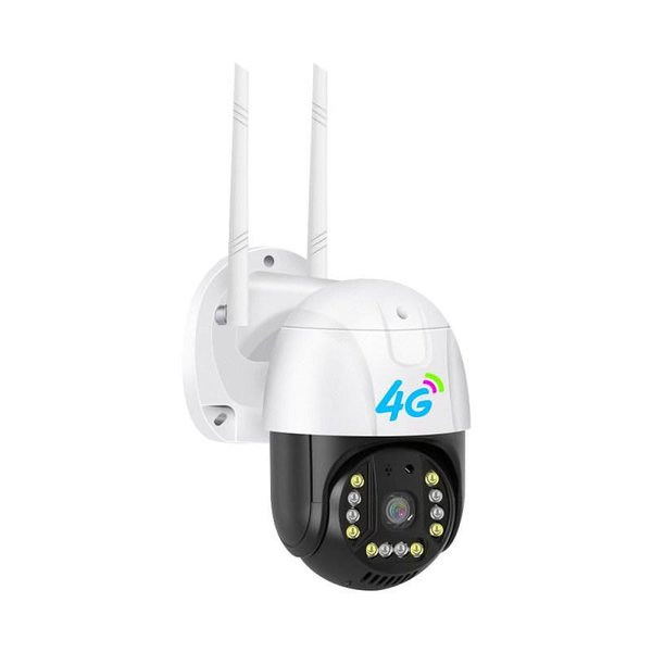 Водоустойчива външна охранителна 4G Sim CCTV WiFi камера 5MP, двупосочен аудио разговор, нощно виждане, детектор за движение 810-5