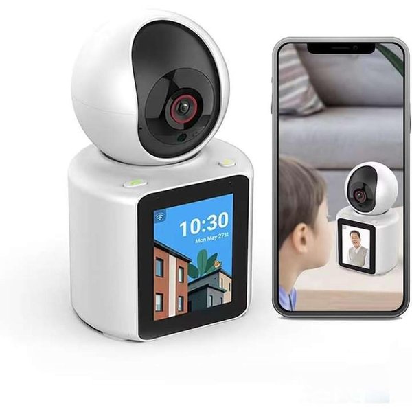 Wi-Fi камера с вграден дисплей, въртяща на 350°, двупосочно аудио 516Z