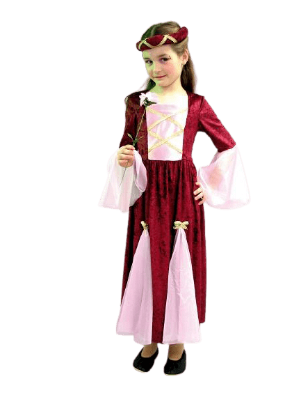 Детски костюм Castle Lady Isabelle Pink размер 140-152 — снимка на продукта от Festartikel Mueller
