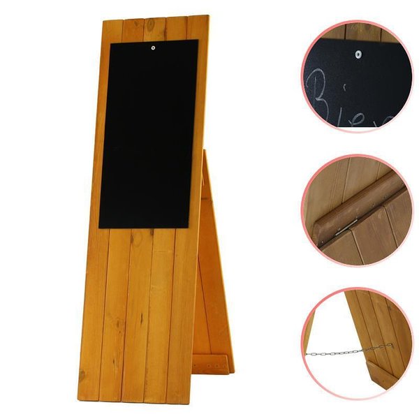 Дървен дисплей за клиенти 135 x 41 см кафяв 3TPW
