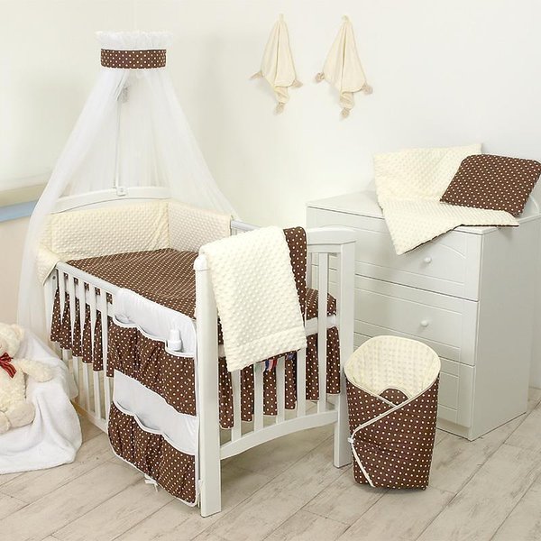 Бебешки спален комплект Minky 7 елемента 135 х 100 см 64513-D10 — снимка на продукта от   